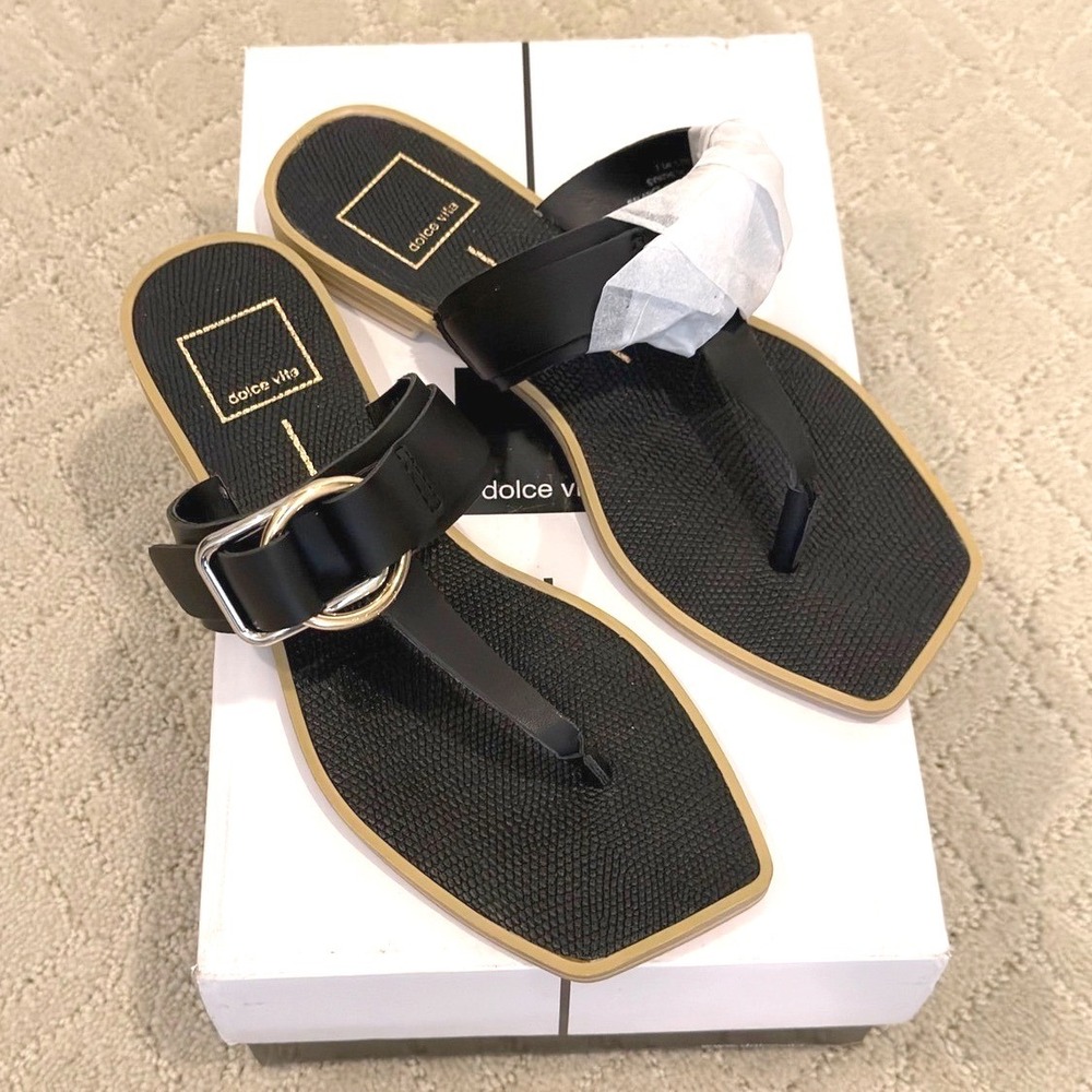 Dolce Vita Black Stella Ilene Sandals 7.5